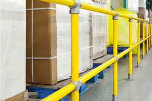 Warehouse safety handrail safety railing